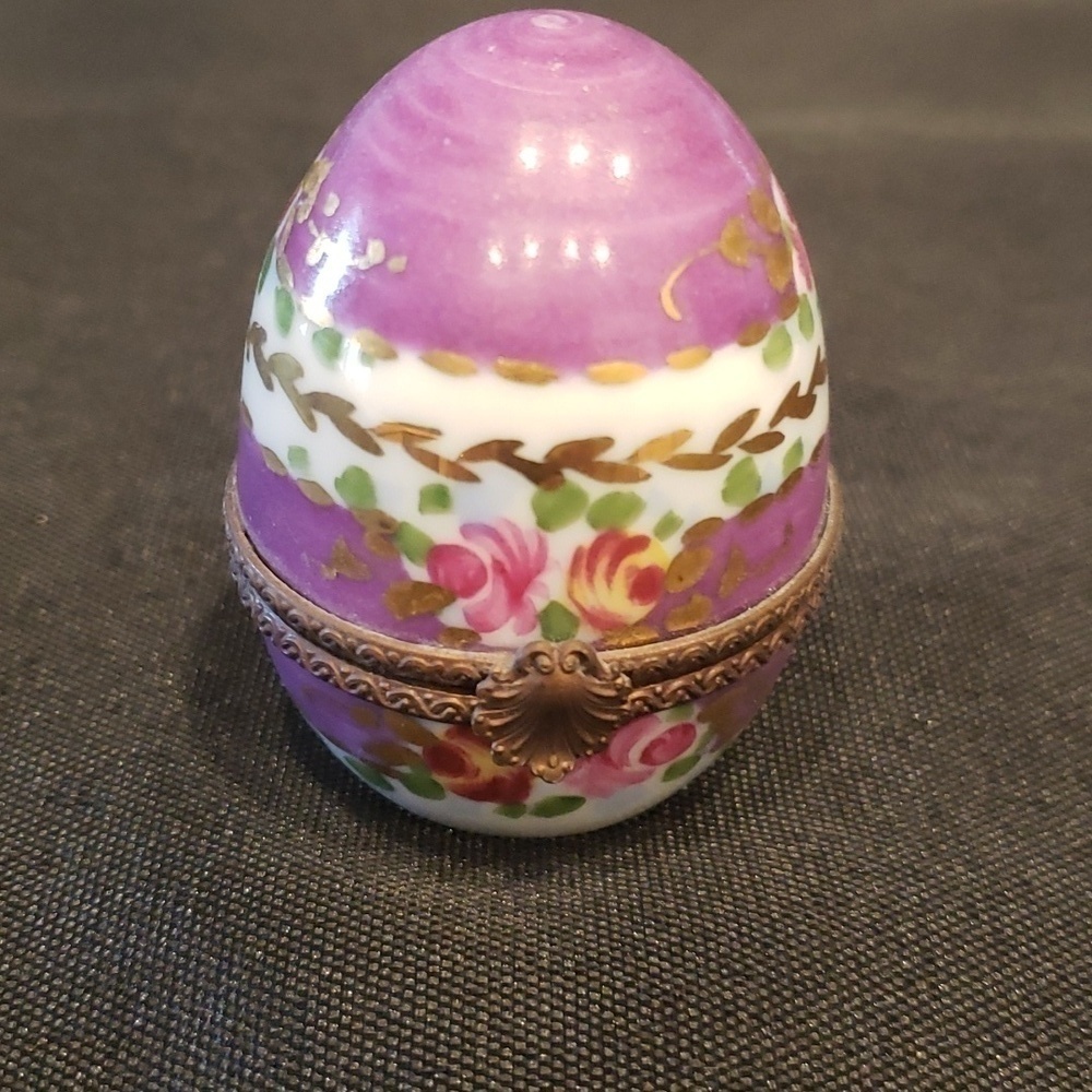 Limoges egg shaped box